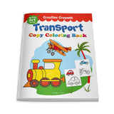Colouring Book of Transport (Cars, Trains, Airplane and more): Creative Crayons Series - Crayon Copy Colour Books - Retail Maharaj