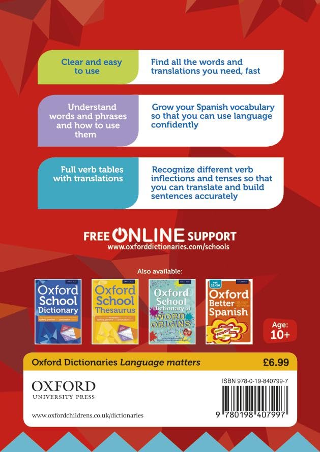 OXFORD SCHOOL SPANISH DICTIONARY - Retail Maharaj