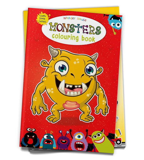 Monster Colouring Book (Giant Book Series): Jumbo Sized Colouring Books - Retail Maharaj
