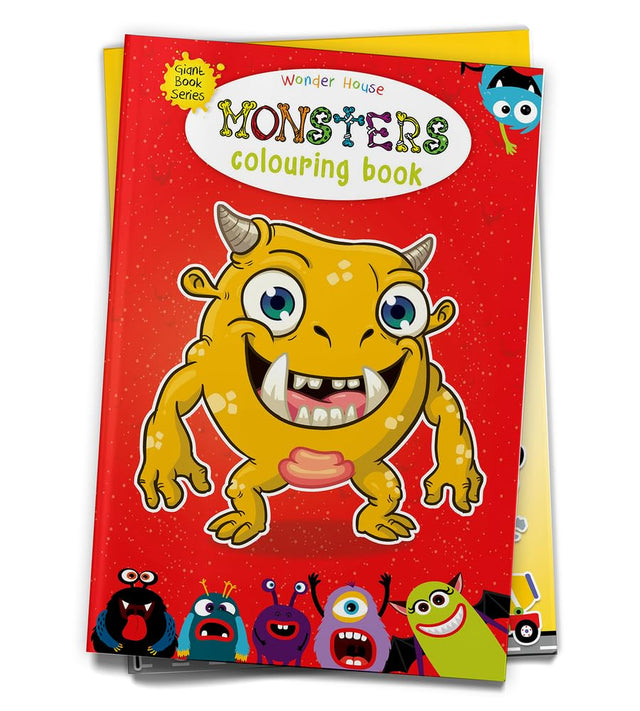 Monster Colouring Book (Giant Book Series): Jumbo Sized Colouring Books - Retail Maharaj