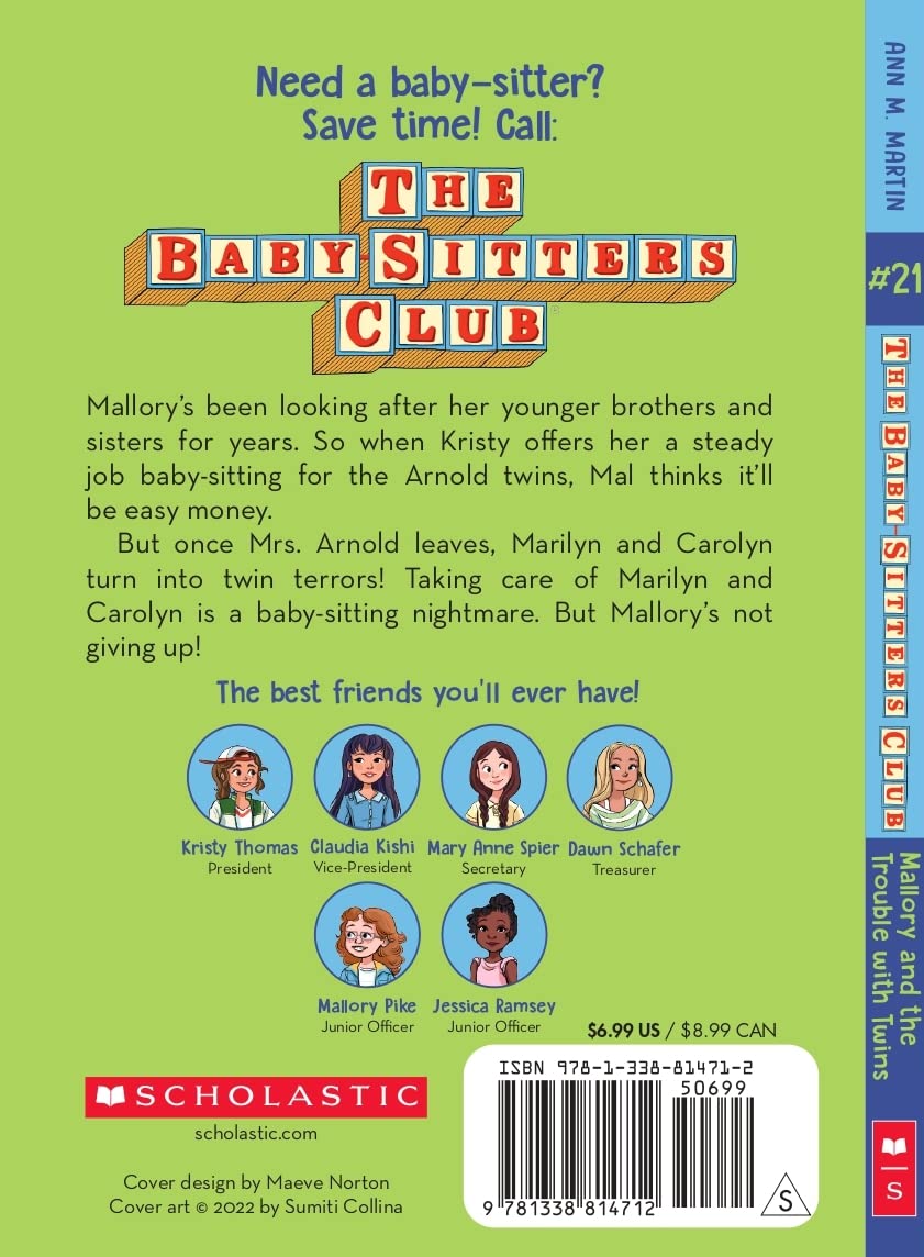 Baby-Sitters Club #21: Mallory and the Trouble with Twins (Netflix Edition) - Retail Maharaj
