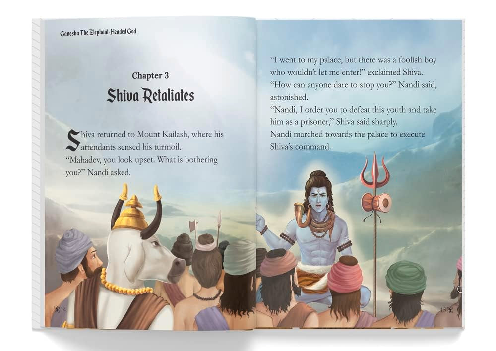 Ganesha: The Elephant Headed God- Illustrated Stories From Indian History And Mythology - Retail Maharaj