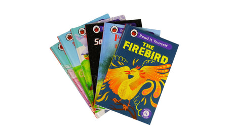 Read It Yourself with Ladybird: Fluent Readers Level 4: 6 Books Collection Box Set (Alice in Wonderland, The Pied Piper of Hamelin, Peter and the Wolf, The Firebird, and Our Solar System) - Retail Maharaj