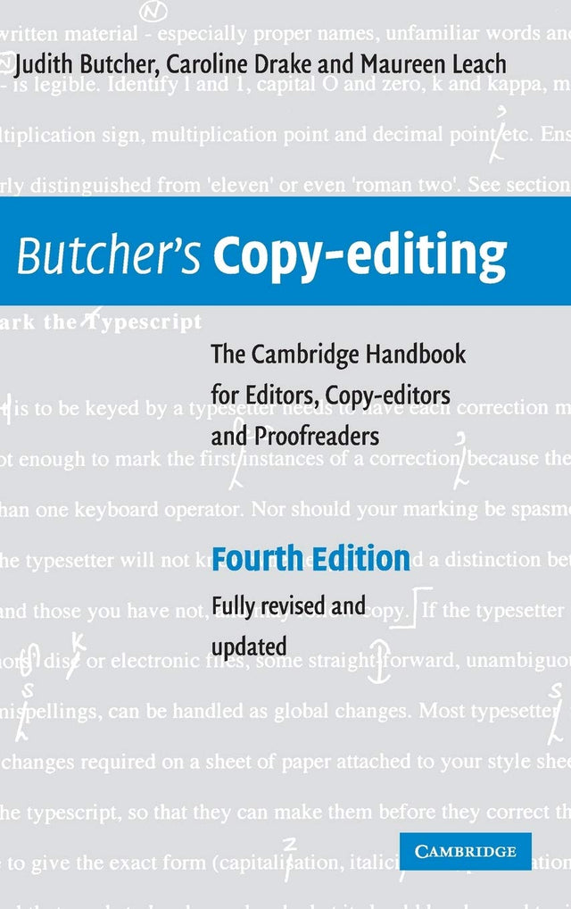 Butcher's Copy-editing: The Cambridge Handbook for Editors, Copy-editors and Proofreaders - Retail Maharaj
