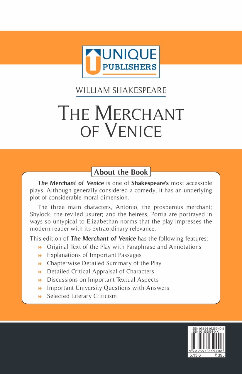 THE MERCHANT OF VENICE - EL - Retail Maharaj
