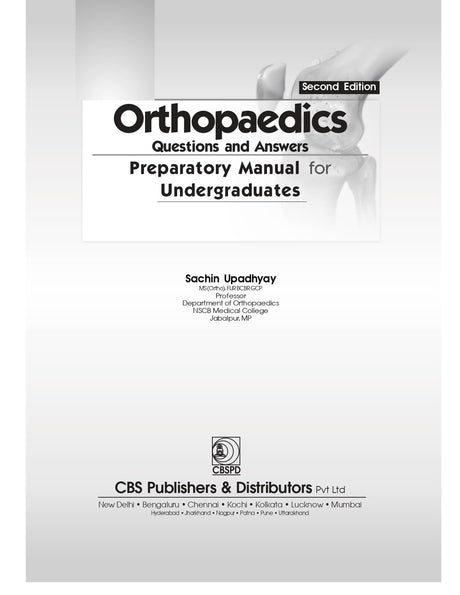 Orthopaedics Questions-Answers Preparatory Manual for Undergraduates 2/e - Retail Maharaj
