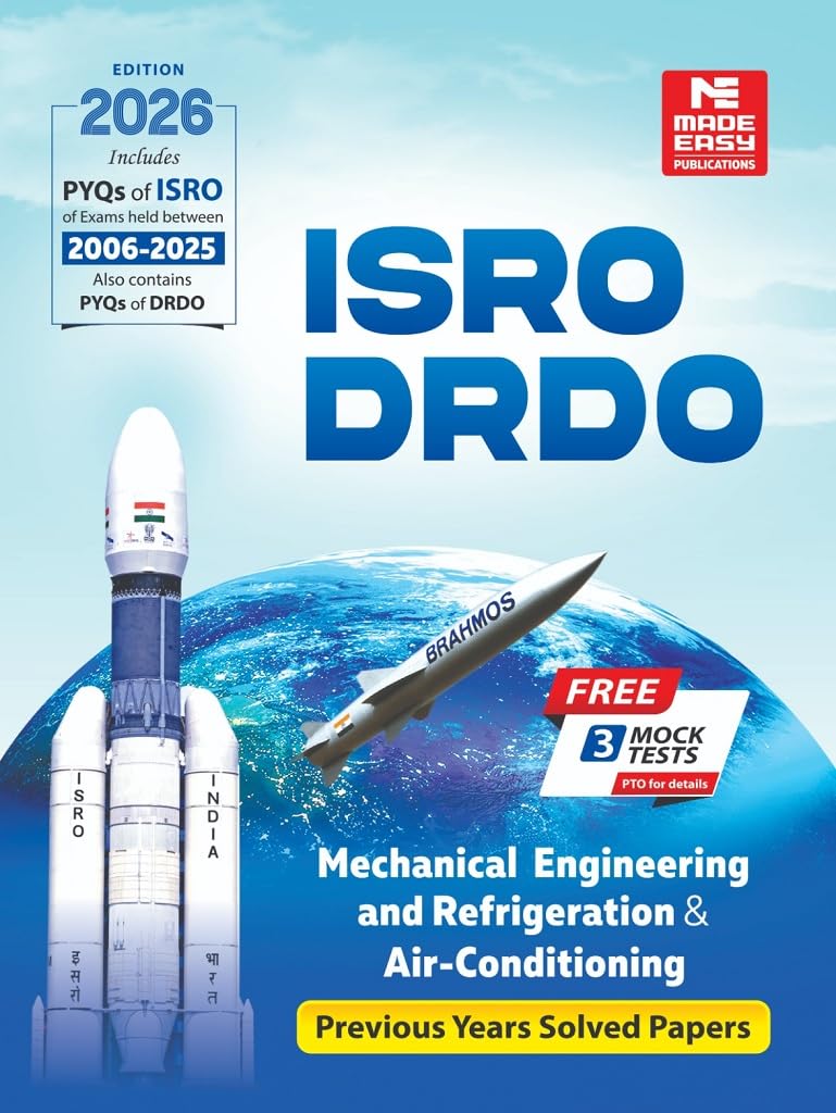 ISRO, DRDO: Previous Solved Papers Mechanical Engineering and Refrigeration and Air-conditioning - Retail Maharaj