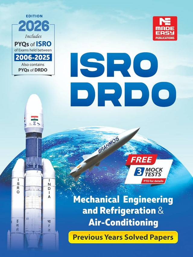 ISRO, DRDO: Previous Solved Papers Mechanical Engineering and Refrigeration and Air-conditioning - Retail Maharaj