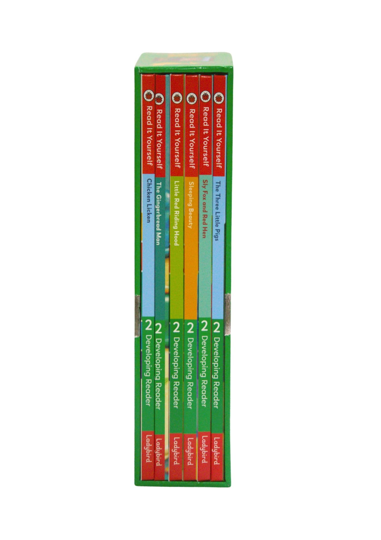 Read It Yourself with Ladybird: Developing Readers Level 2: 6 Books Collection Box Set (The Three Little Pigs, The Gingerbread Man, Little Red Riding Hood, Sleeping Beauty and Chicken Licken) - Retail Maharaj