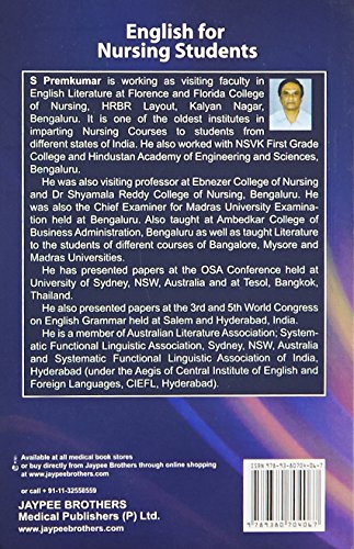 ENGLISH FOR NURSING STUDENTS - Retail Maharaj