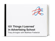 101 Things I Learned? in Advertising School - Retail Maharaj