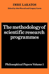 The Methodology of Scientific Research Programmes: Volume 1: Philosophical Papers: 001 (Philosophical Papers Volume I) - Retail Maharaj
