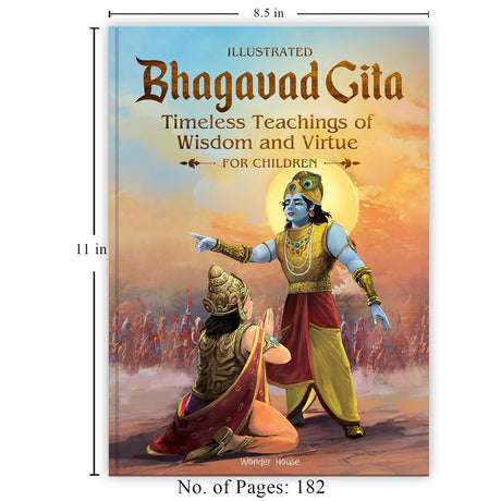 Illustrated Bhagavad Gita for Children-Timeless Teachings of Wisdom and Virtue- Shubha Vilas - Retail Maharaj