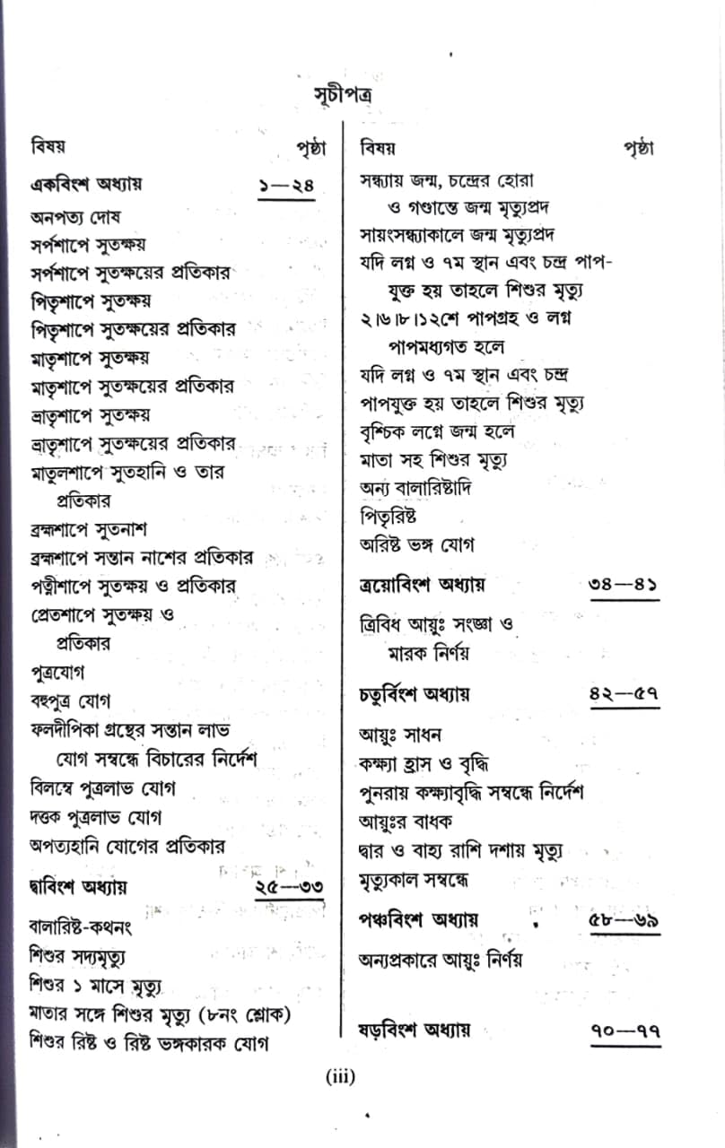 Brihat Parashari Hora (Akhanda) (Bengali Version)