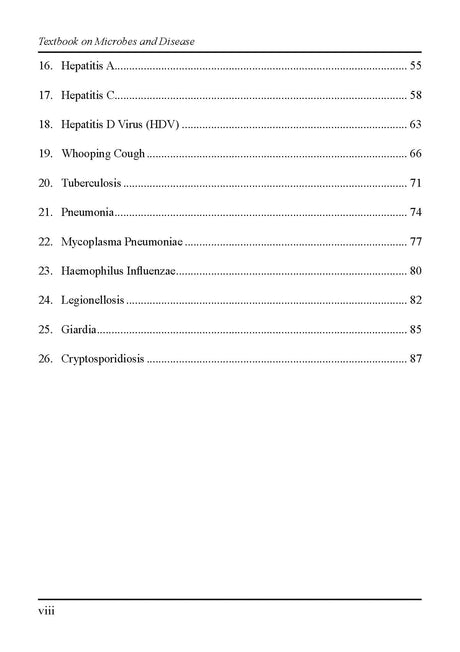 Textbook on Microbes and Disease (For BE Biotechnology, BSc, MSc in Microbiology, Nursing and Paramedical Students) - Retail Maharaj