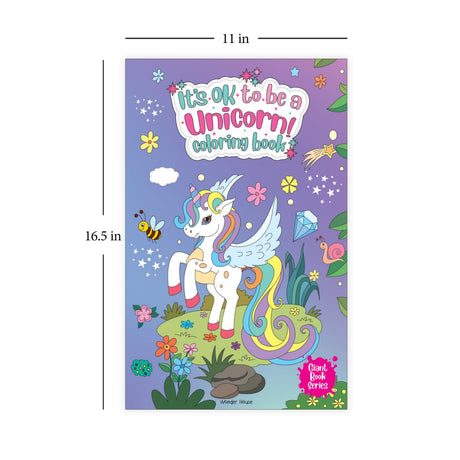 It's Ok To Be A Unicorn Coloring book - Giant book series: Jumbo Sized Colouring Book For Children - Retail Maharaj