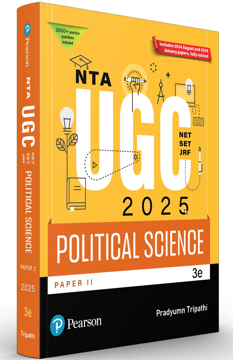 Pearson NTA UGC NET Paper 2 Political Science 2025 | SET, JRF | Includes 2025 January & 2024 August Papers fully solved | 3000+ Practice Questions | Previous Years’ Questions with Answer Key | 3rd Edition - Retail Maharaj