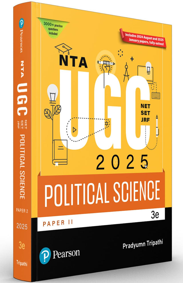 Pearson NTA UGC NET Paper 2 Political Science 2025 | SET, JRF | Includes 2025 January & 2024 August Papers fully solved | 3000+ Practice Questions | Previous Years’ Questions with Answer Key | 3rd Edition - Retail Maharaj