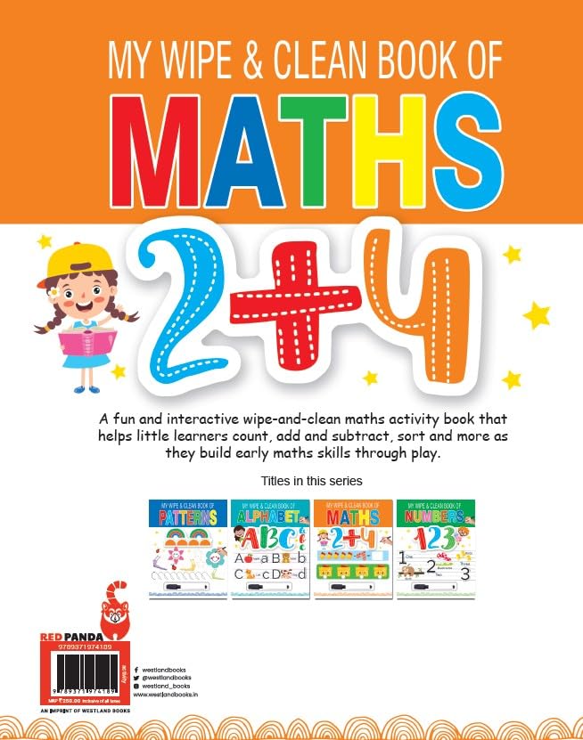 My Wipe & Clean Book of Maths - Retail Maharaj