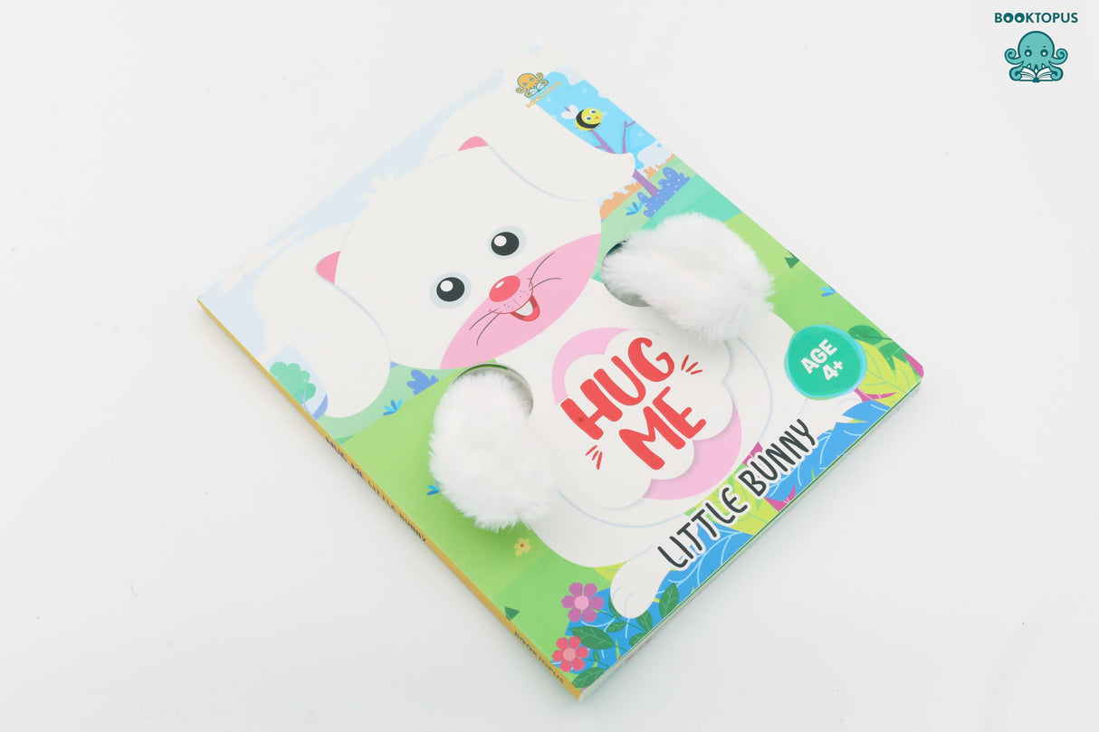 Booktopus Hug Me Hand Puppet Board Book - Little Bunny Interactive Bedtime Story with Soft Arms - Early Learning Books for Kids 4+ Years - (Hug Me Board Book) - Retail Maharaj