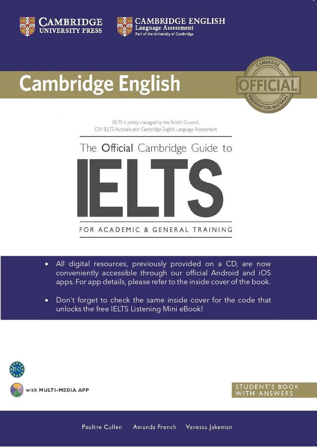 The Official Cambridge Guide to IELTS South Asia - With Free Audio Ebook & Video Access - Retail Maharaj