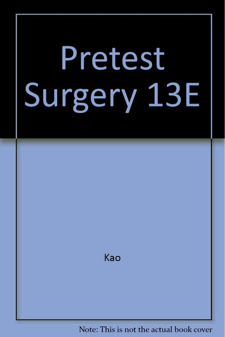 Surgery Pre-Test Self-Assessment And Review - Retail Maharaj