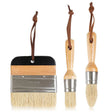 Retail Maharaj Chalk and Wax Paint Brush Set of 3 Flat Pointed and Round - Retail Maharaj