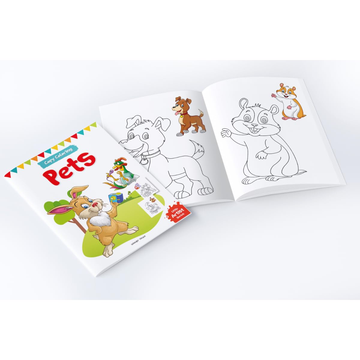 Let's Color: Copy Color Art Pack of 8 Books (Transport, Professions, Pets, Fish, Insects, Robots, Mandalas and Sports) - 3 years to 8 years - Retail Maharaj