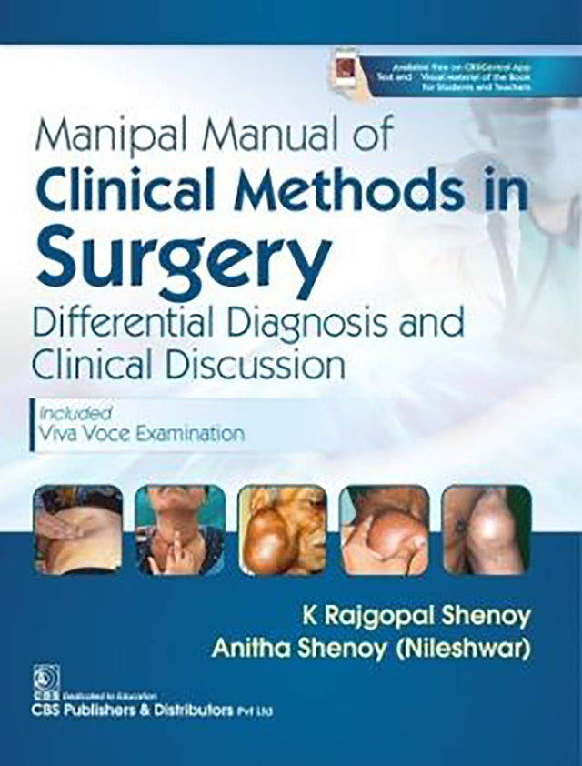 Manipal Manual Of Clinical Methods In Surgery (Pb 2019): Differential Diagnosis And Clinical Discussion - Retail Maharaj
