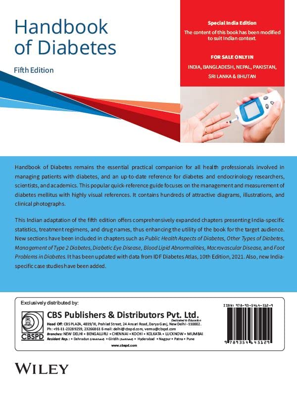 HANDBOOK OF DIABETES AN INDIAN ADAPTATION 5ED (PB 2023) - Retail Maharaj