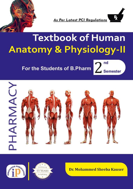 Textbook of Human Anatomy and Physiology-II for the Students of B.Pharm 2nd Semester - Retail Maharaj