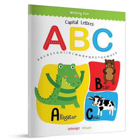 Capital Letters ABC – Write and Practice Book for Kids: Learn to Trace and Write Capital Letters A to Z | Early Writing Skills Workbook with Fun Activities & Big Letters | Alphabet Writing Practice for Preschool & Kindergarten | Ages 3–6 Years (Writing Fu - Retail Maharaj