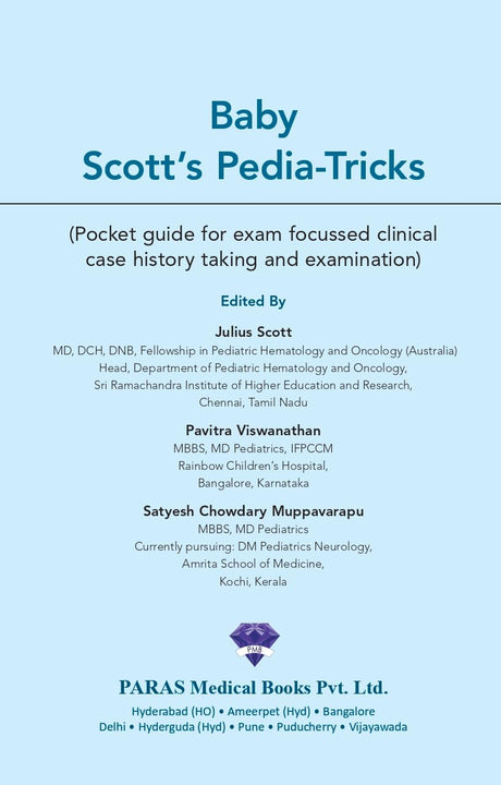 Baby Scott's Pedia-Tricks (Pocket Guide for Clinical Case, History Taking and Exam) 1st/2023 - Retail Maharaj
