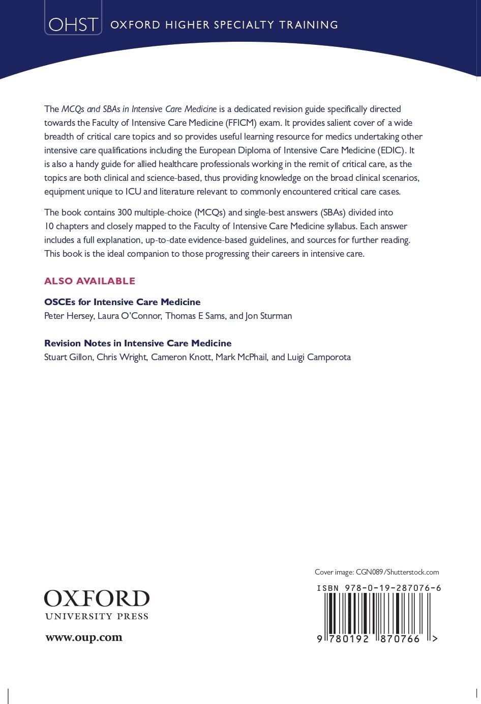 MCQs AND SBAs IN INTENSIVE CARE MEDICINE - Retail Maharaj