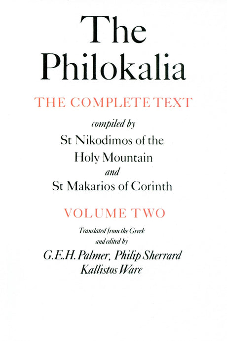 The Philokalia Vol 2 - Retail Maharaj