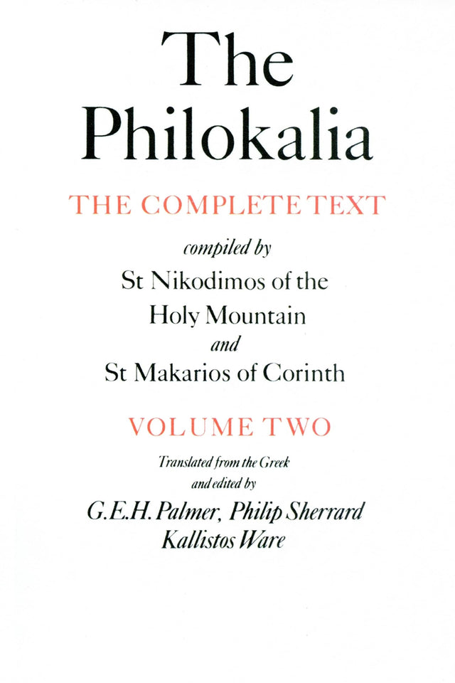 The Philokalia Vol 2 - Retail Maharaj