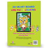 Hello Friend Elephant Little Pal Colouring Book for Early Learning Age Kids (3-D Velvet Pad) - Retail Maharaj