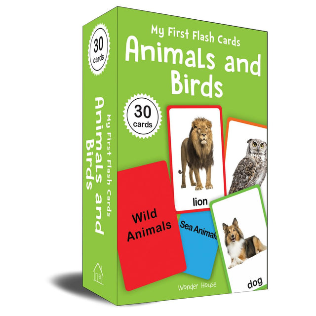 My First Flash Cards: Animals And Birds: 30 Early Learning Flash Cards For Kids - Retail Maharaj