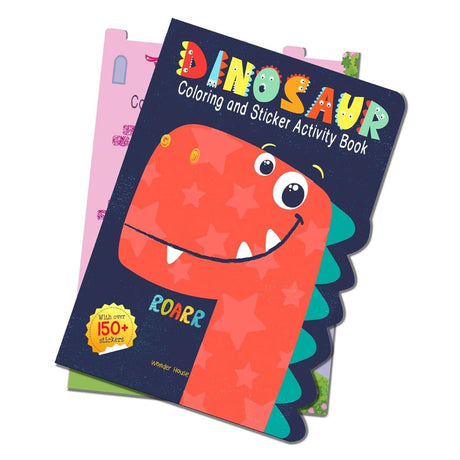 Dinosaurs - Coloring and Sticker Activity Book (With 150+ Stickers) - Retail Maharaj