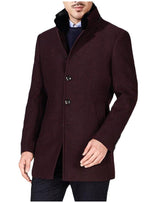 XQS Men's Custom Fit Stand Up Collar Woolen Trench Coat Jacket 2 M, 2, US M=China L, 2, US M=China L - Retail Maharaj