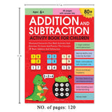 Addition and Subtraction Activity Book For Children - 80+ Activities Inside | Ages 5, 6, 7 | 2.5 hours of interactive and skill building fun - Retail Maharaj