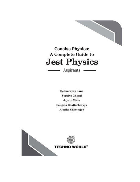 Concise Physics A Complete Guide to JEST Physics Aspirants - Retail Maharaj