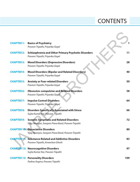 TEXTBOOK OF PSYCHIATRY: CONCEPTS TO CLINICS - Retail Maharaj