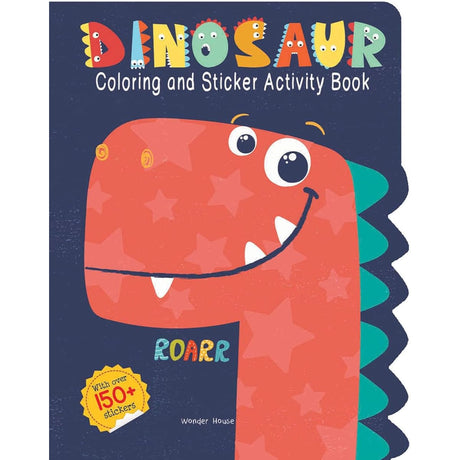 Dinosaurs - Coloring and Sticker Activity Book (With 150+ Stickers) - Retail Maharaj