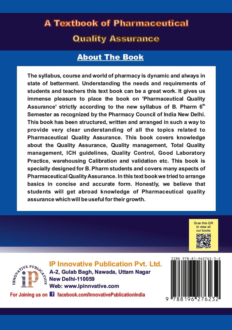 A Textbook of Pharmaceutical Quality Assurance - Retail Maharaj