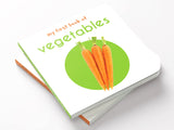 My First Book of Vegetables | First Vegetable Board Book for Babies, Toddlers & Preschoolers | Learn About Healthy Veggies with Bright Pictures | Early Learning Book for Kids Ages 0-3 Years - Retail Maharaj