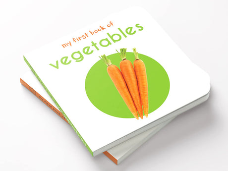 My First Book of Vegetables | First Vegetable Board Book for Babies, Toddlers & Preschoolers | Learn About Healthy Veggies with Bright Pictures | Early Learning Book for Kids Ages 0-3 Years - Retail Maharaj