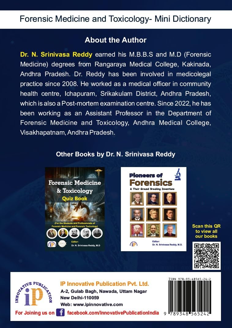 Forensic Medicine and Toxicology- Mini Dictionary for Forensic Medicine PG Students and Professionals - Retail Maharaj