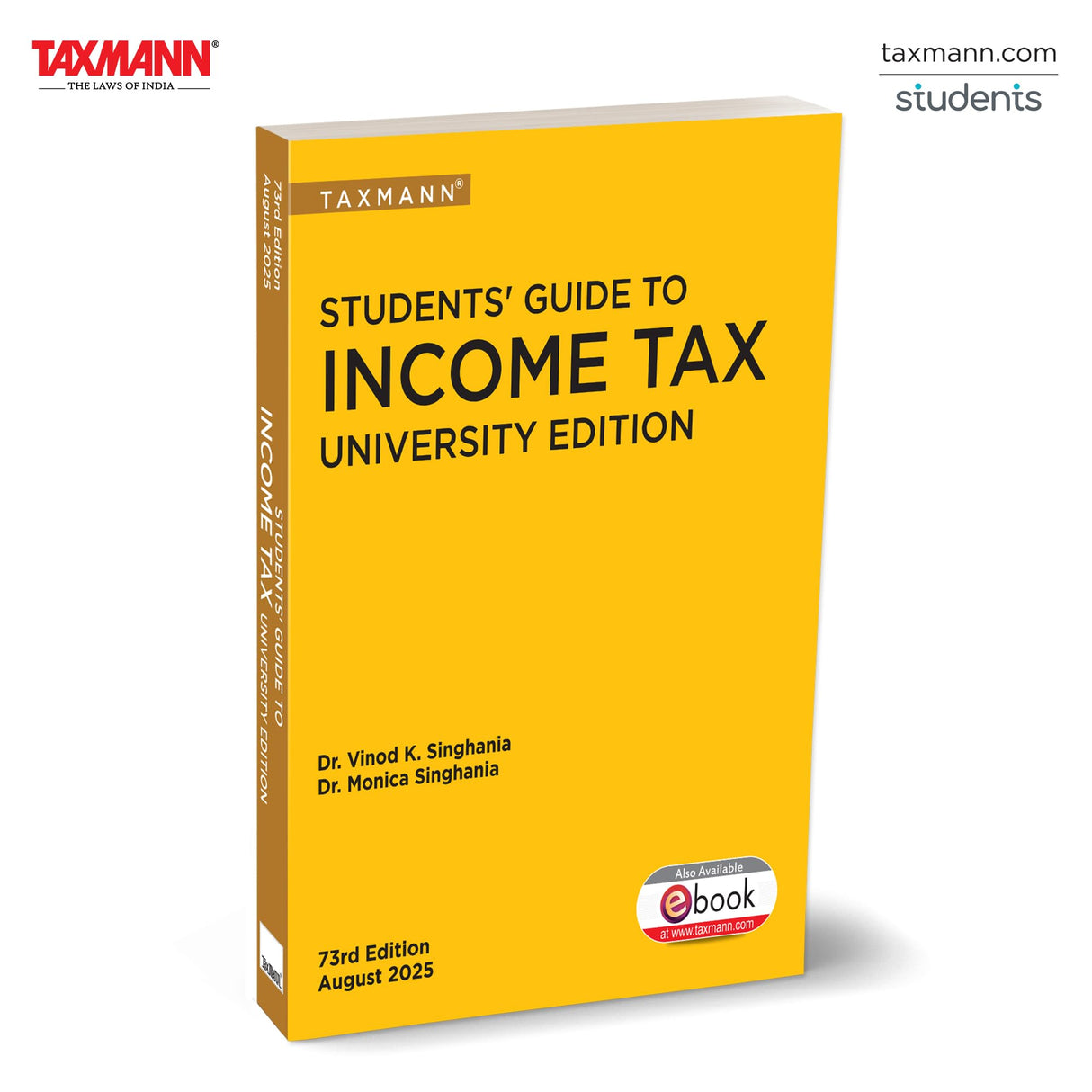 Taxmann's Students' Guide to Income Tax | University Edition [AY 2025-26] – Exam-focused Textbook Featuring—Clear Explanations | Practical Examples | Stepwise Guidance for Students - Retail Maharaj