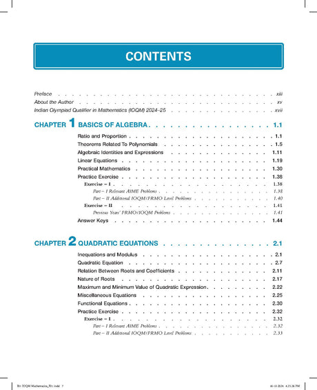 New Edition - IOQM Mathematics, 4th Edition | Indian Olympiad Qualifiers in Mathematics 2024 – 2025 | American Invitational Mathematics Examination (AIME) | Includes 2024 Paper with Solutions | - Pearson - Retail Maharaj